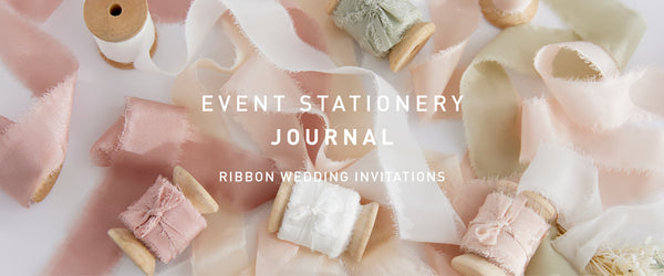 Event Stationery Journal: Ribbon Wedding Invitations