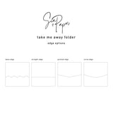 Take Me Away - Wedding Invitation Folder & Envelope