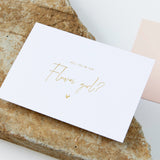 Assorted Gold Foil & White Proposal Party Cards - SECONDS QUALITY