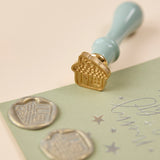 Wax Seal Stamp - Gingerbread House Shape