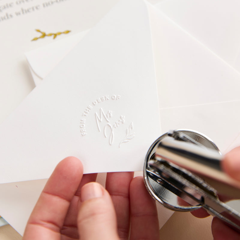 Custom Teacher Embossing Stamp