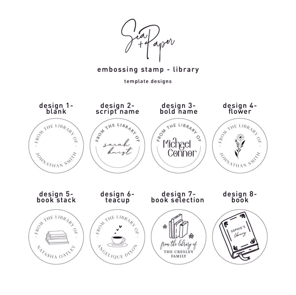 Custom Library Embossing Stamp