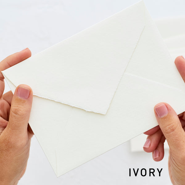 Handmade Paper Envelopes - Invitation Size