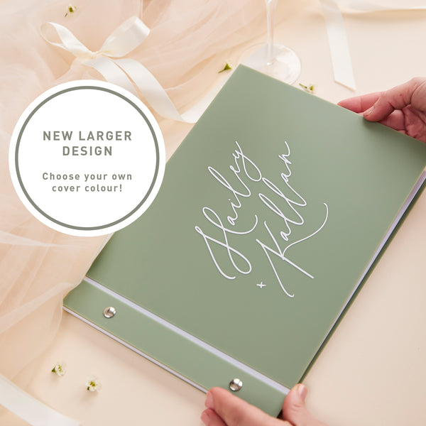 Large Custom Acrylic Guestbook