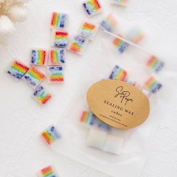 Sealing Wax Cubes - Rainbow