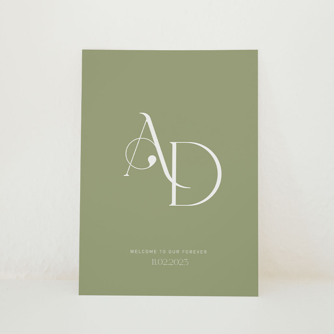 Adore - Welcome Sign – Sea and Paper Creative Studio